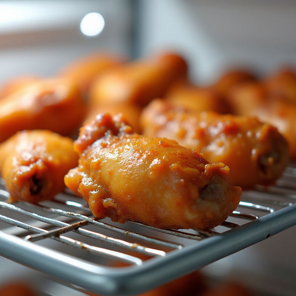 Chicken wings drying process